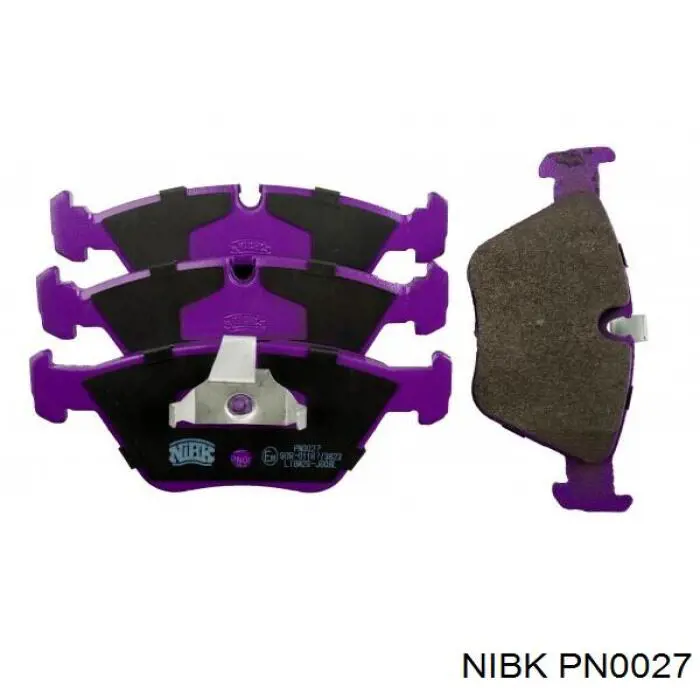 PN0027 Nibk колодки тормозные передние дисковые