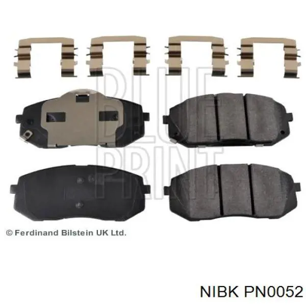 PN0052 Nibk Колодки передние