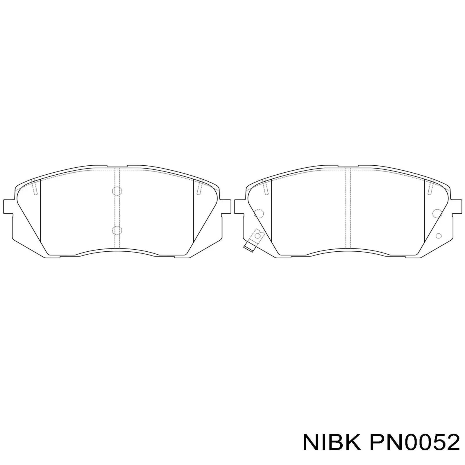 Колодки Nibk PN0052 цена, от 18.37 USD