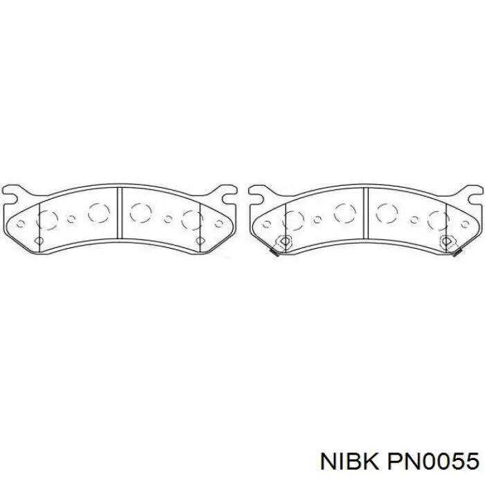 Задние тормозные колодки PN0055 Nibk