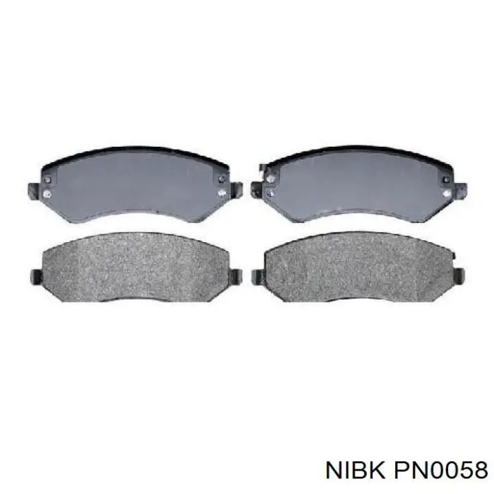 Купить PN0058 Nibk Колодки тормозные