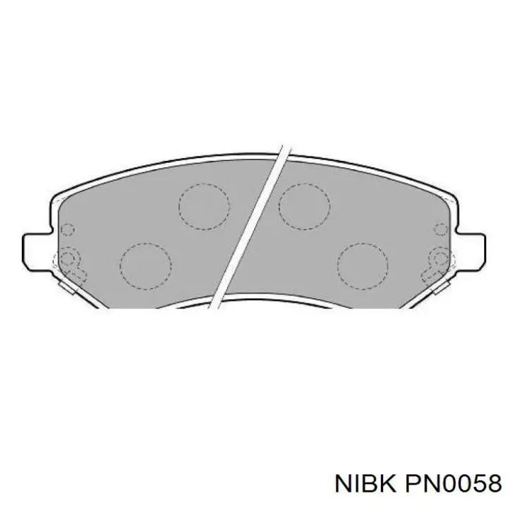 Передние тормозные колодки PN0058 Nibk