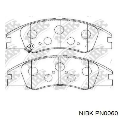 Колодки Nibk PN0060 цена, от 22.80 USD