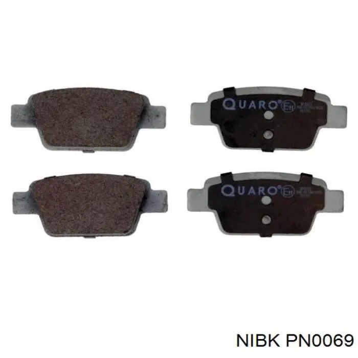 Купить PN0069 Nibk Колодки тормозные задние, дисковые