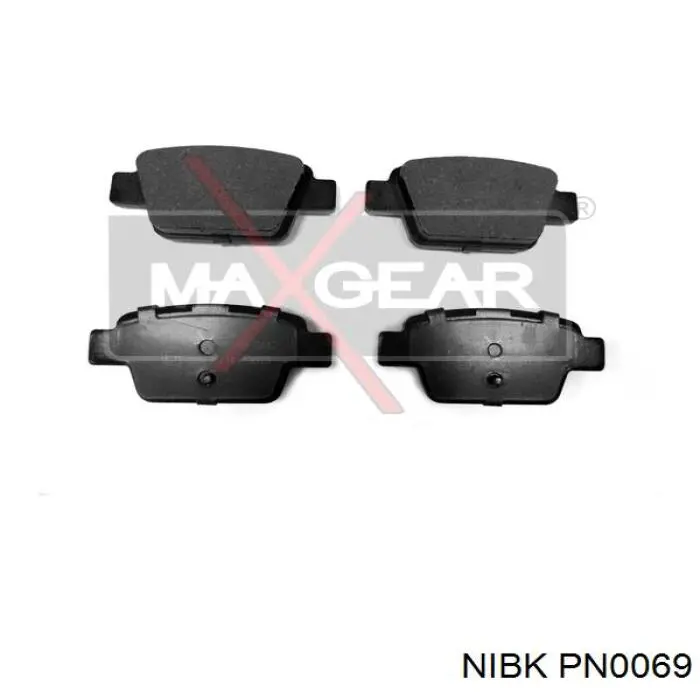 PN0069 Nibk Колодки тормозные дисковые комплект