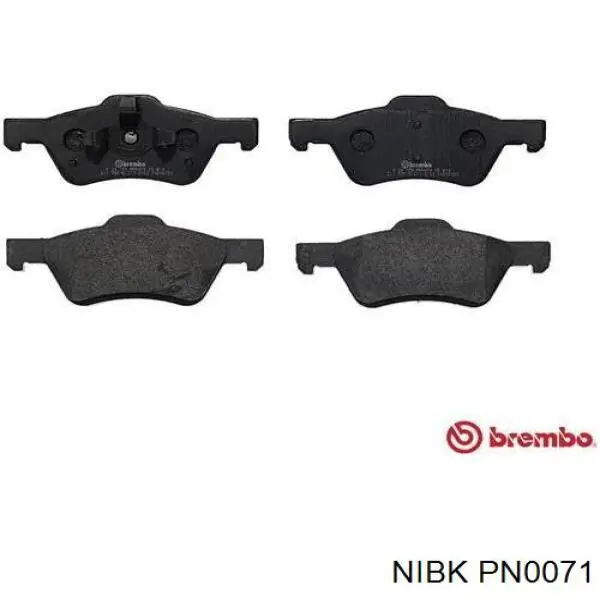 PN0071 Nibk Колодки передние