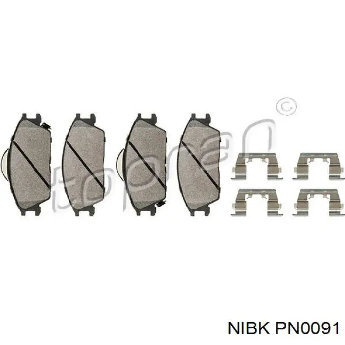 Колодки Nibk PN0091 цена, от 14.40 USD