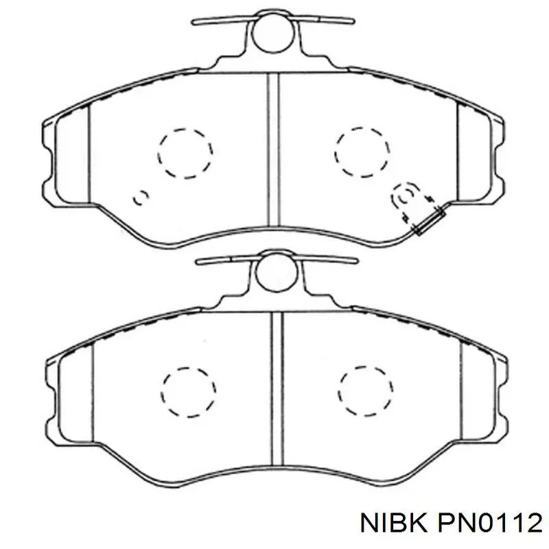 Передние тормозные колодки PN0112 Nibk
