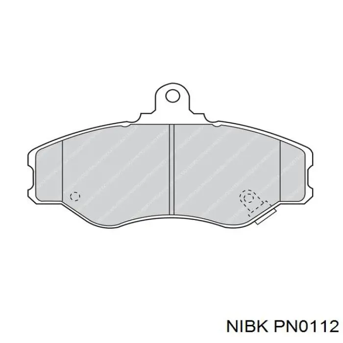 PN0112 Nibk Колодки передние