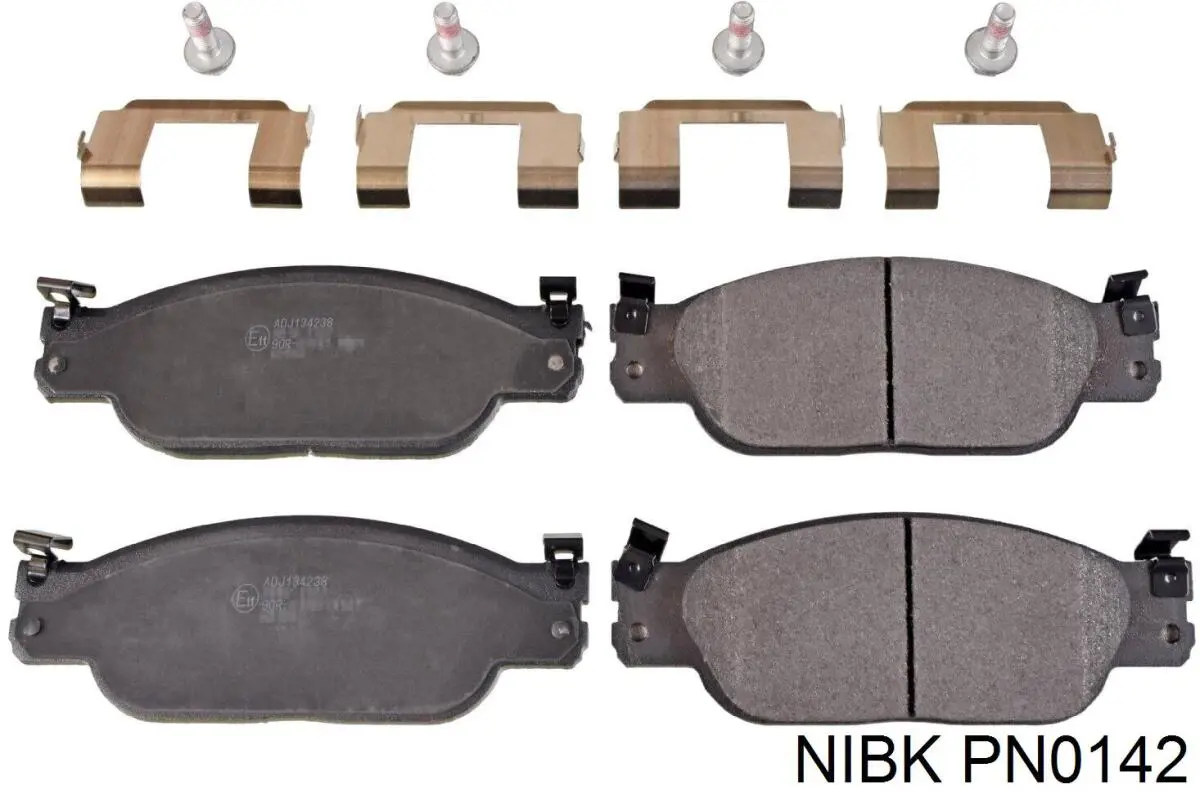 PN0142 Nibk колодки тормозные передние дисковые