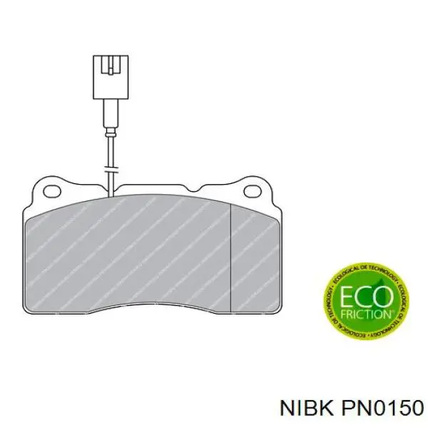 Купить PN0150 Nibk Колодки тормозные