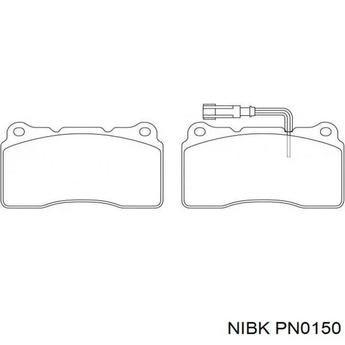PN0150 Nibk передние тормозные колодки