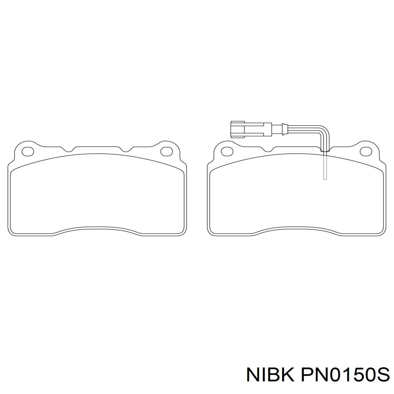 PN0150S Nibk Колодки передние