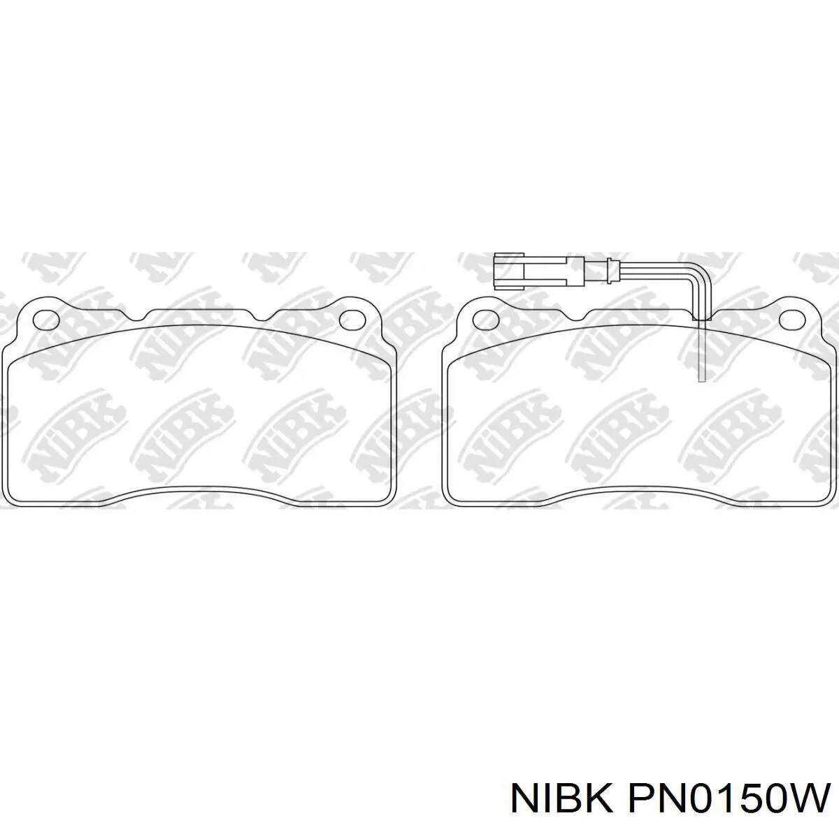 PN0150W Nibk передние тормозные колодки
