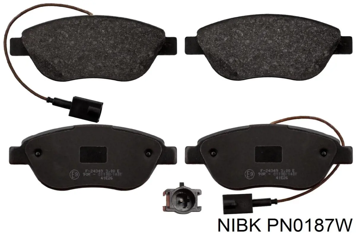 PN0187W Nibk Колодки передние