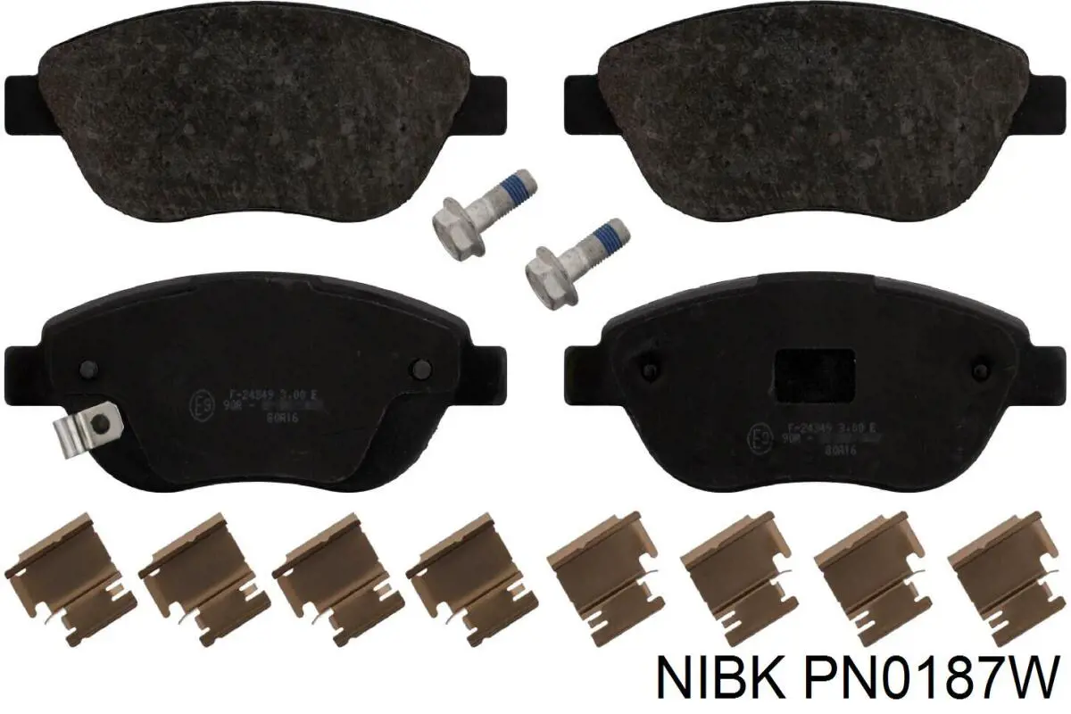 Передние тормозные колодки PN0187W Nibk