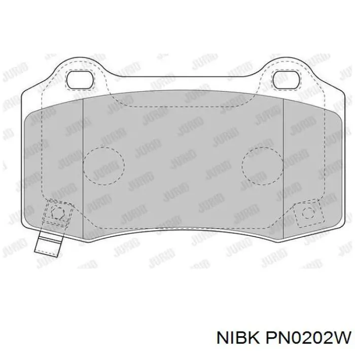 Купить PN0202W Nibk Колодки тормозные задние, дисковые
