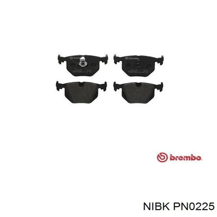 Колодки дисковые  Nibk PN0225 цена, от 26.53 USD