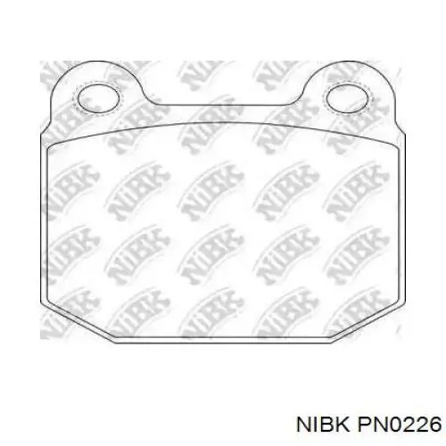 Купить PN0226 Nibk Колодки тормозные задние, дисковые
