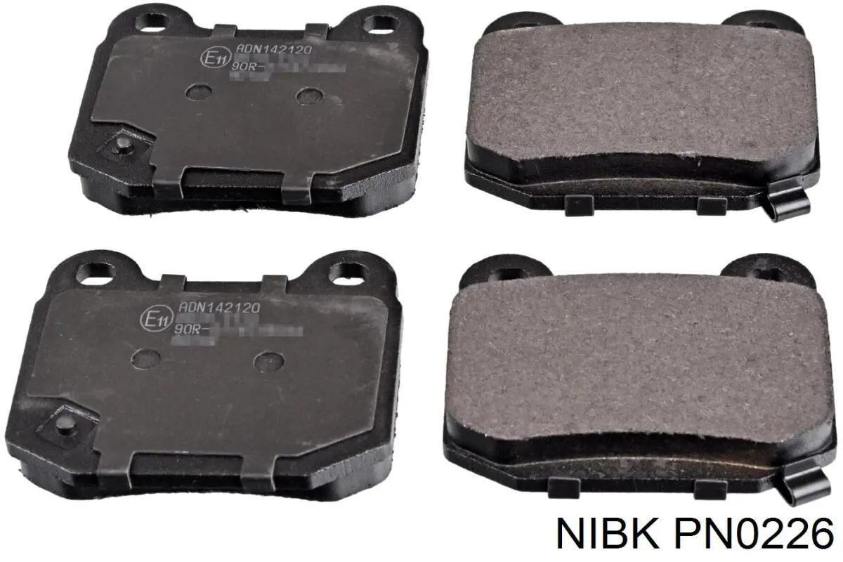 PN0226 Nibk Колодки тормозные дисковые комплект