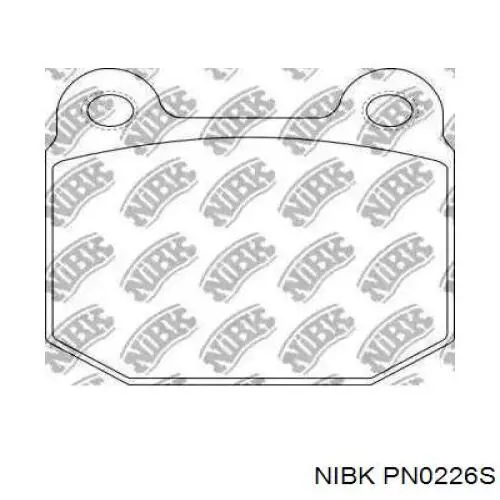 PN0226S Nibk колодки тормозные задние дисковые