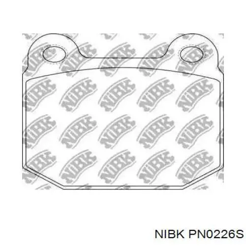 Колодки тормозные задние дисковые NIBK PN0226S