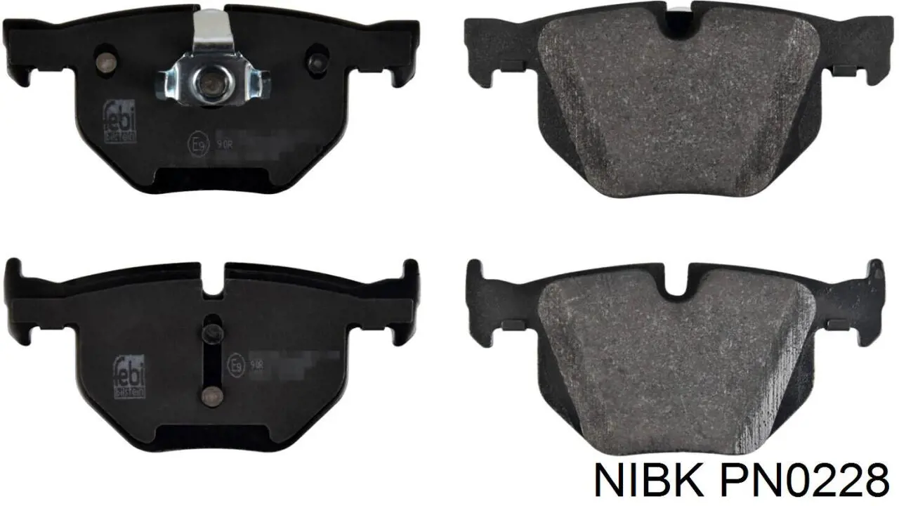 PN0228 Nibk Колодки тормозные дисковые комплект