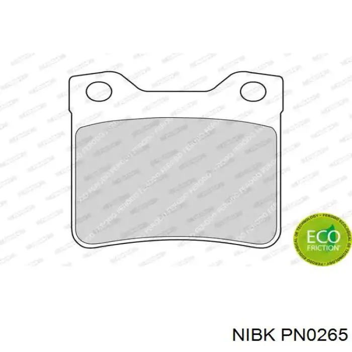 Задние тормозные колодки PN0265 Nibk