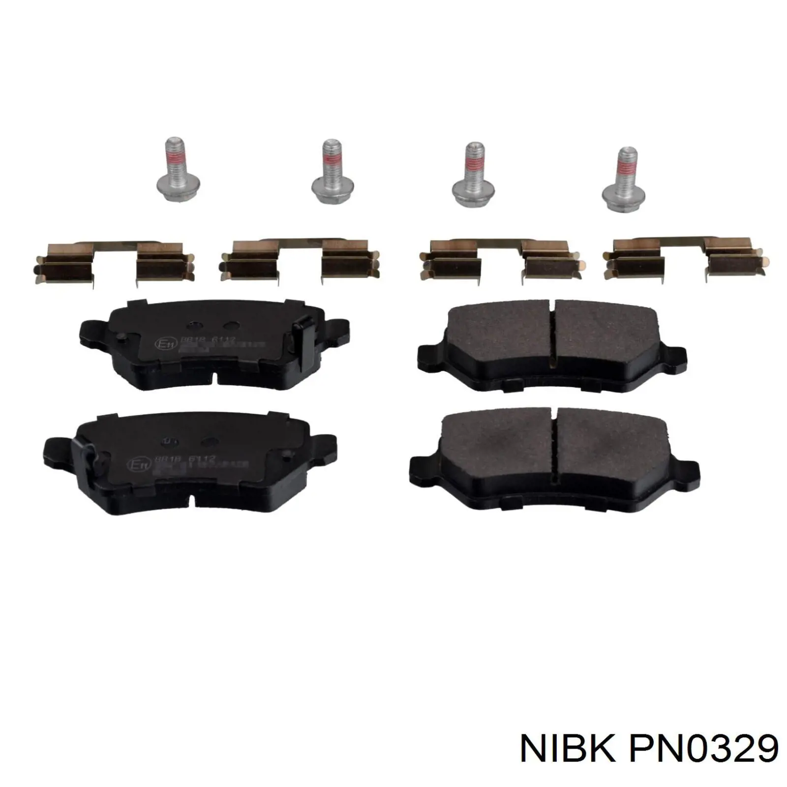 PN0329 Nibk Колодки тормозные дисковые комплект