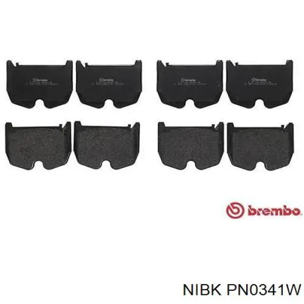 PN0341W Nibk Колодки передние