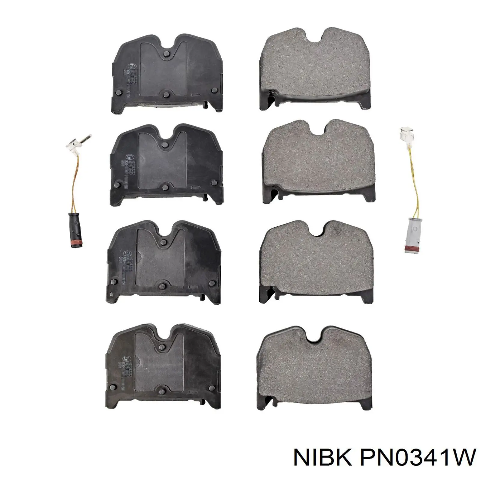 Передние тормозные колодки PN0341W Nibk