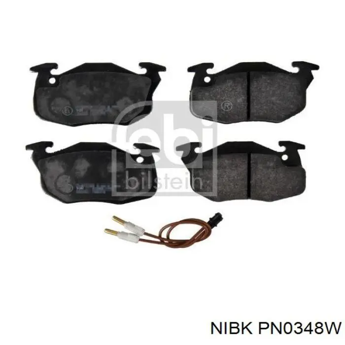 Купить PN0348W Nibk Колодки тормозные