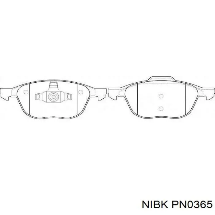 Колодки Nibk PN0365 цена, от 22.82 USD