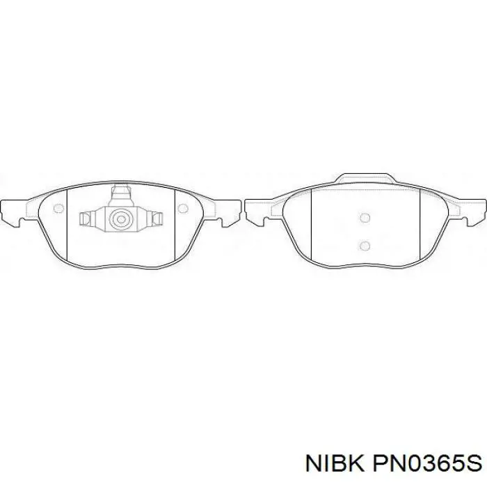 PN0365S Nibk Колодки передние