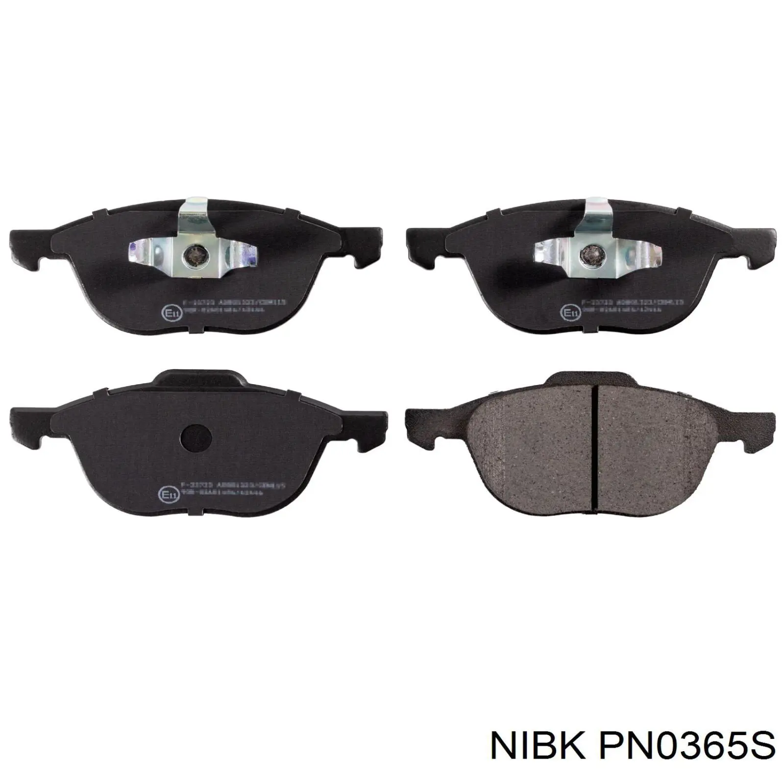 Передние тормозные колодки PN0365S Nibk