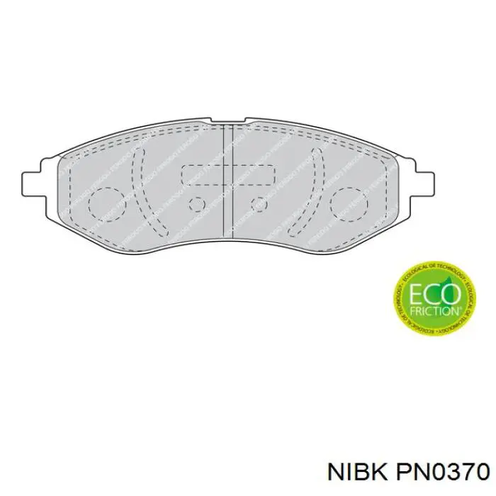 Колодки Nibk PN0370 цена, от 13.14 USD