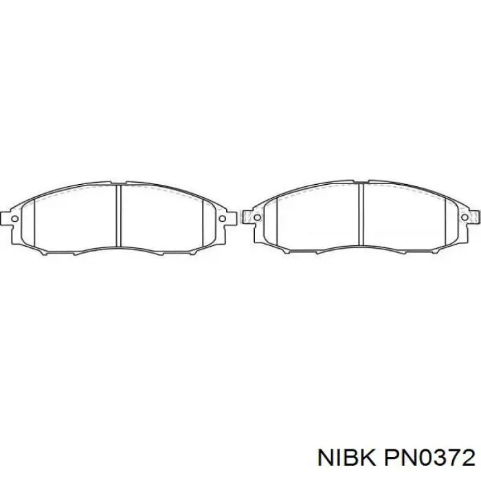 Передние тормозные колодки PN0372 Nibk