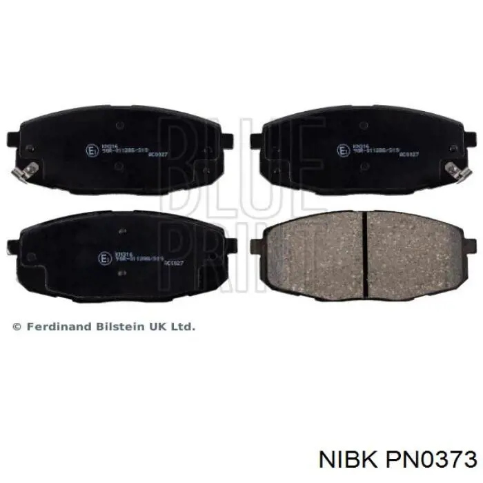 PN0373 Nibk Колодки передние