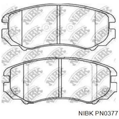 PN0377 Nibk Колодки передние