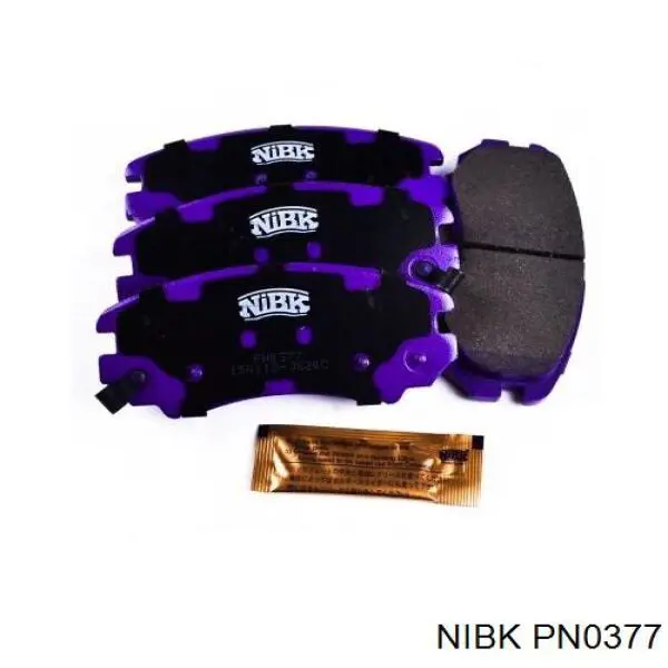 PN0377 Nibk колодки тормозные передние дисковые