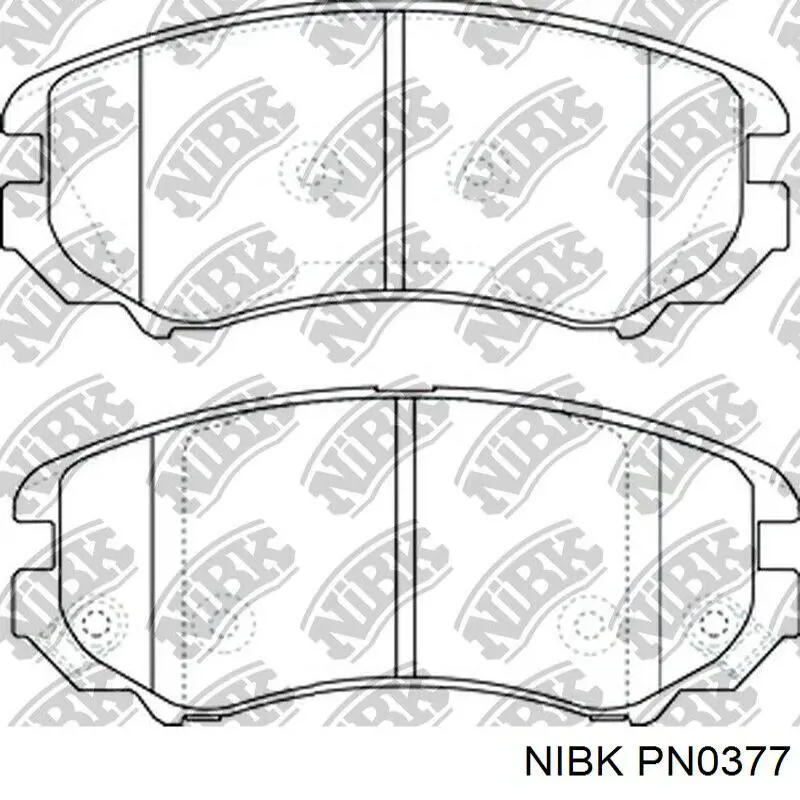 PN0377 Nibk Колодки передние