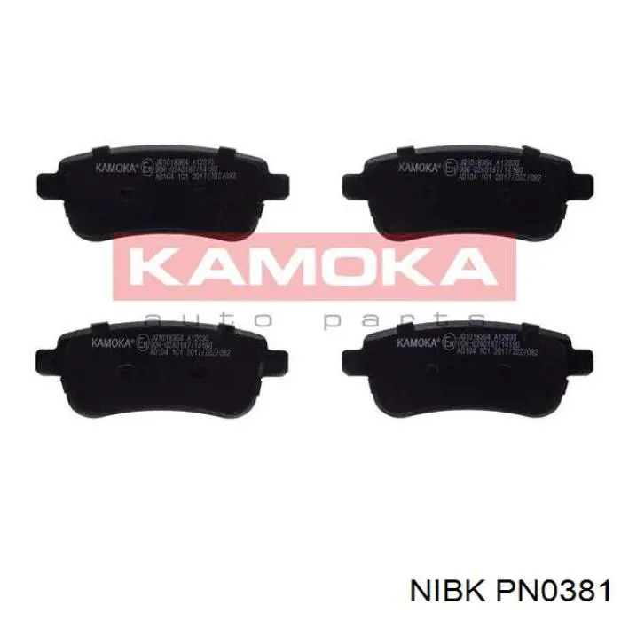 PN0381 Nibk Колодки тормозные дисковые комплект