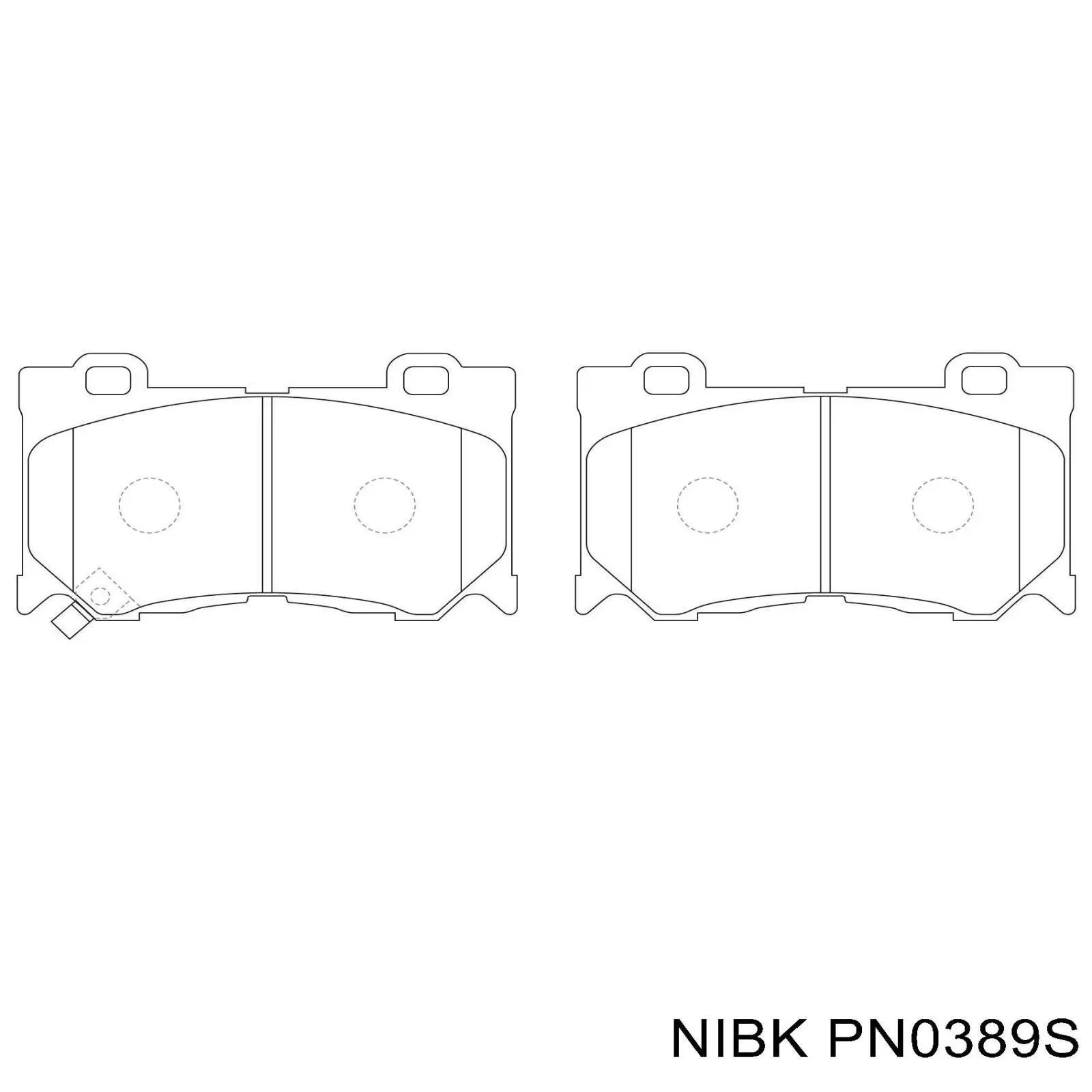 Купить PN0389S Nibk Колодки тормозные