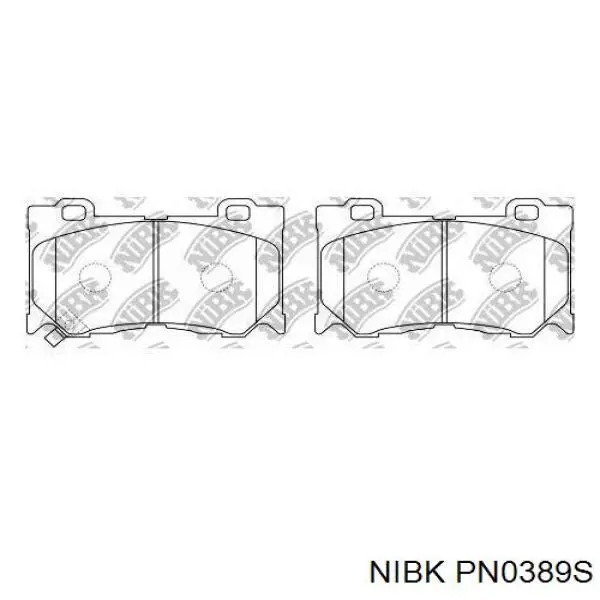 PN0389S Nibk Колодки передние