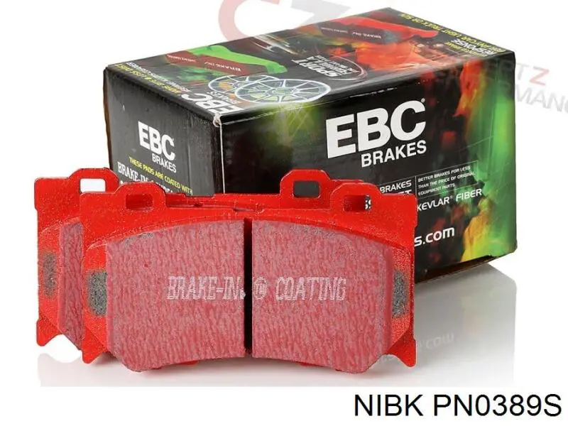 Передние тормозные колодки PN0389S Nibk