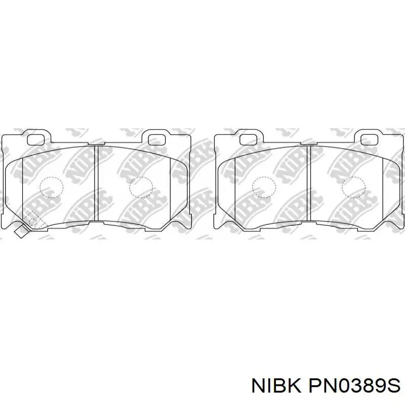 Колодки Nibk PN0389S цена, от 41.81 USD