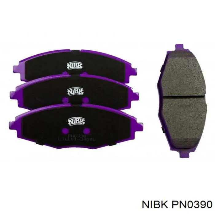 Передние тормозные колодки PN0390 Nibk