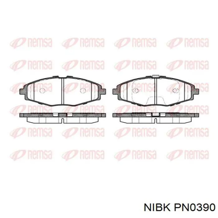 PN0390 Nibk Колодки передние