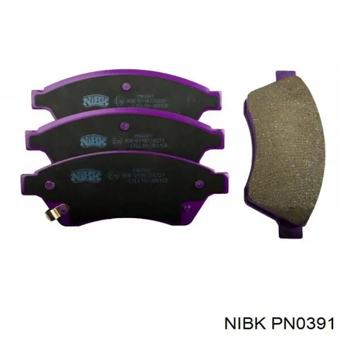 PN0391 Nibk колодки тормозные передние дисковые