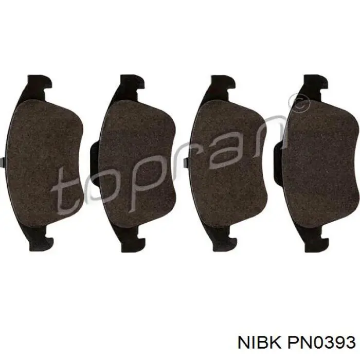 Тормозные колодки Nibk PN0393